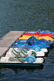 Tretbootverleih am Spitzingsee (Foto: Martin Schmitz)